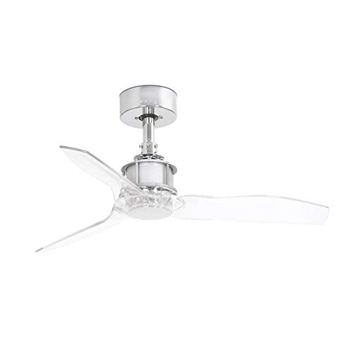 FARO BARCELONA 33426 - Just Fan Ventilador de Techo Cromo/Transparente 81cm