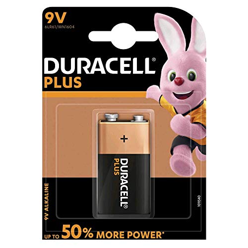Duracell Plus Power 6LR61/MN1604, Batería alcalina, Transistor, 9V